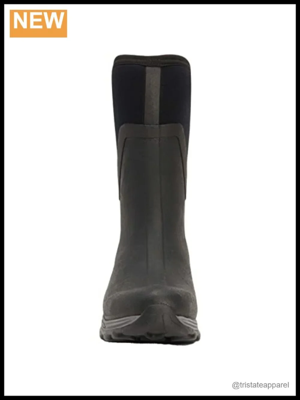 Women's 12-Inch Mid Boot Waterproof Fleece Lined Neoprene Rubber Pull-On Snow